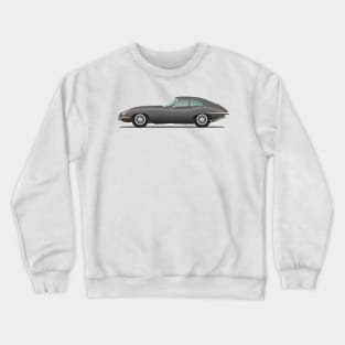 Jaguar E Type Fixed Head Coupe Gunmetal Crewneck Sweatshirt